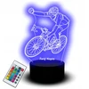Bez Marki Statuetka Led Lampka Na Biurko 3D Rower Górski Dla Rowerzysty Rower MTB USB