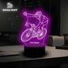 Bez Marki Statuetka Led Lampka Na Biurko 3D Rower Górski Dla Rowerzysty Rower MTB USB