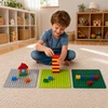 Bez Marki Statybinė plokštė 25x25cm, skirta DUPLO Blocks Celadon statybinei plokštei