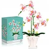 Bez Marki STATYBINIAI BLOKAI 718el 3D GĖLĖS DĖLĖS ORCHIDĖS ORCHIDĖS dovana