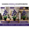 Bez Marki Statybiniai blokai Purpurinė orchidėja Orchidėja 692 elementai Gėlės dekoravimo dovana