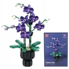 Bez Marki Statybiniai blokai Purpurinė orchidėja Orchidėja 692 elementai Gėlės dekoravimo dovana