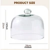 Bez Marki Stiklinio kupolo torto dangtelis Cloche ekranas, daugkartinio naudojimo skaidrus apsauginis 20 cm x 24 cm
