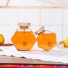 Bez Marki Stiklinio uogienės indelio priedų laikymo talpa su mediniu maišytuvu 380ml