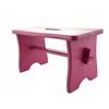 Bez Marki STOOL fuksijos spalvos RYCZKA WOODEN STOOL virtuvinė taburetė su platforma FSC