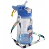 Gertuvė Bez Marki Oem Vanduo bottle with straw and leash for kids 500 - 600 ml mėlynas