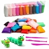 Bez Marki Super Clay – 12 spalvų minkšta plastilino masė vaikams