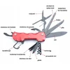 Bez Marki SURVIVAL MULTITOOL POCKET PEILIS Juodas