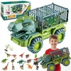 Bez Marki T-Rex Dinosaur Transporter Sunkvežimis didelis XXL + 15 figūrėlių + priedai