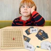 Bez Marki TABLICZKA MNOŻENIA Žaidimas DREWNIANA MONTESSORI DZIECI Žaidimas EDUKACYJNA LOGICZNA