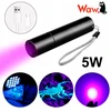 Bez Marki TAKTINIS UV BLYGNIS 365nm 5W – kišeninis, aliuminis, mikro USB, juodas.