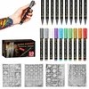 Bez Marki TATUiruočių rinkinys - 10 BRĖŽČIŲ RAŠIKLIŲ + ŠABLONAI + LIPDUKAI