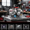 Bez Marki TECHNIK V8 Rinkinys DO MONTAŻU SILNIKA Z KLOCKÓW, Kaladėlės ZACISKOWE, SILNIK V8