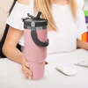 Bez Marki Terminis puodelis automobiliui su šiaudeliais ir snapeliu, nepralaidus 900 ml termosas