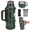 Bez Marki Termosinė talpykla 2000 ml, plieninė, su arbatinuku, tamsiai žalia