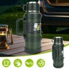 Bez Marki Termosinė talpykla 2000 ml, plieninė, su arbatinuku, tamsiai žalia