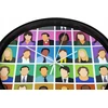 Bez Marki The Office Cichy zegar ścienny Metal i szkło BARDZO DUŻY 38cm G11