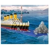 Bez Marki Titaniko 3D dėlionė konstruktorius 1860 dalių laivas vaikams nuo 3 metų PP medžiaga | TITANICBLOCKS