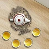 Bez Marki Trivet arbatinukas paaukštintu pagrindu Owl Fish Fish Coaster