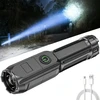 Bez Marki TSG-398 LED Cree Zoom Tactical USB žibintuvėlis, stiprus diodas