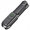 Bez Marki TSG-398 LED Cree Zoom Tactical USB žibintuvėlis, stiprus diodas