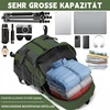 Bez Marki Turistinė kuprinė trekingui kalnų tvirta vandeniui atspari žalia 42L — žygių kuprinė, kuprinė su diržu, stovyklavimo kuprinė, nailoninė kuprinė, unisex kuprinė, kuprinė lazdoms, lauko kuprinė