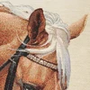 Bez Marki Užvalkalas gobelinowa koń jasny ruda 45x45 prezent dla miłośników koni