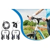 Bez Marki V-brake stabdžių kaladėlės dviračiui, 110 mm, priekinės/galinės, juodos