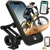 Bez Marki Vandeniui atsparus telefono laikiklis dviračiui, motociklui, vežimėliui, 360°