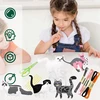 Bez Marki VELTINIAI GYVŪNAI KATĖS, SUSIJUSI DIY KATTEN 12 VIENŲ RINKINYS VAIKAMS