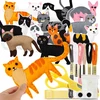 Bez Marki VELTINIAI GYVŪNAI KATĖS, SUSIJUSI DIY KATTEN 12 VIENŲ RINKINYS VAIKAMS
