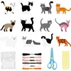 Bez Marki VELTINIAI GYVŪNAI KATĖS, SUSIUVIMO DIY KATTEN 12 VIENŲ RINKINYS VAIKAMS