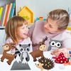 Bez Marki VELTININIO SIUVIMO RINKINYS MIŠKO GYVŪNAI DIY MIŠKO PELĖDA 12 VNT VAIKAMS