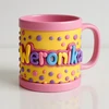Bez Marki WERONIKA puodelis vaikams pavadinimu WERONIKA, spalvingas 3D plastikas