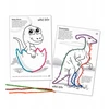Bez Marki Wikki Stix vaško stygos PARTY DINO rinkinys
