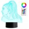 Bez Marki Xl 3d Led lempa Ariana Grande, 16 spalvų, su pulteliu
