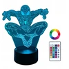 Bez Marki XL Lampka Nocna LED 3D Spider-Man Spiderman Marvel 16 kolorów + Pilot