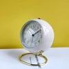Bez Marki ZEGAR Laikrodis BUDZIK BEZGŁOŚNY CICHY METALOWY STYLOWY RETRO Raudonas