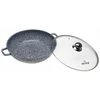Bez Marki Žemas MARMULINIS PUODAS 32cm WOK Indukcija 5,5l 7070
