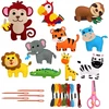 Bez Marki Zoo Felt gyvūnų siuvimo rinkiniai CREATIVE FELT SET su dėžute