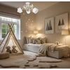 Bez Marki Żyrandol do pokoju dziecięcego LOFT GOLD lampa sufitowa wisząca balta led