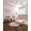 Bez Marki Żyrandol do pokoju dziecka ELO MOTYLEK lampa sufitowa wisząca loft led róż