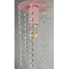 Bez Marki ŻYRANDOL LAMPA SUFITOWA CRYSTAL 3 RÓŻ GLAMOUR