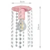 Bez Marki ŻYRANDOL LAMPA SUFITOWA CRYSTAL 3 RÓŻ GLAMOUR