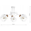 Pakabinamas šviestuvas Bez Marki ŻYRANDOL LAMPA SUFITOWA WISZĄCA EDISON BALTA DO POKOJU DZIECIĘCEGO LAMPY