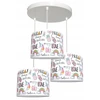 Bez Marki Żyrandol lampa sufitowa wisząca abażur UNICORN 3 dla dziecka lampy sufitowe