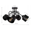 Bez Marki Żyrandol lampa sufitowa wisząca EDISON LOFT lampy sufitowe do salonu loft