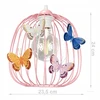 Bez Marki Żyrandol lampa wisząca sufitowa do pokoju dziecięcego MOTYLEK DRUM 2 rožinė