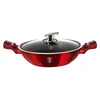 BH-7110 - Plokščias granitinis puodas 30 cm Berlinger Haus Burgundy Line