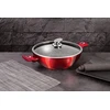 BH-7110 - Plokščias granitinis puodas 30 cm Berlinger Haus Burgundy Line